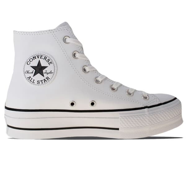 Baskets Converse Chuck Taylor All Star Lift Leather High, Vit, Dam Vit 36 1/2
