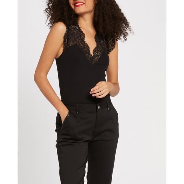 t-shirt med tight passform Svart XL