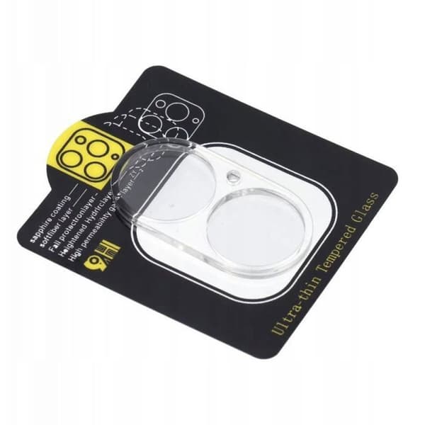 Oem Härdat glas 5D Full Glue för kamera för iPhone 16 Plus Transparent