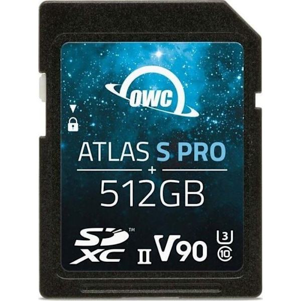 Minneskort - OWC-flashminne - OWCSDV90P0512 - Atlas S Pro SDXC 512 Go UHS-II/U3 V90 (SDV90P0512)