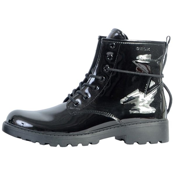 Barnstövel - Geox - Casey J9420G - Svart - Lackläder - Snören Svart 38