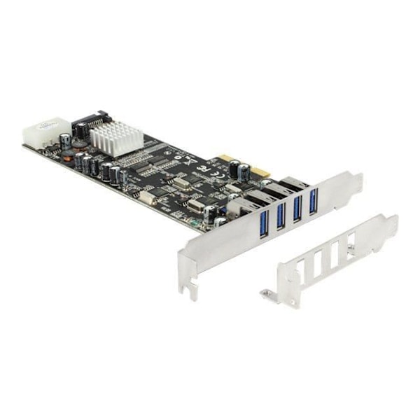 USB-adapter - DELOCK 89365 - PCIe - USB 3.0 - Dataöverföringshastighet 5 Gbit/s