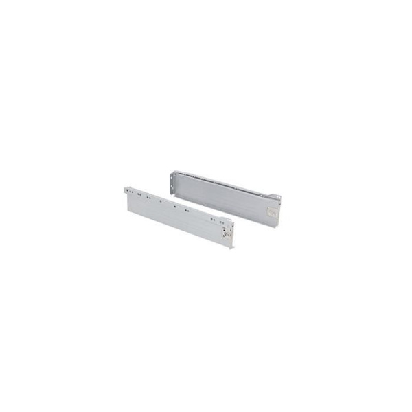 Set med 10 Ultrabox lådsatser, höjd 86 mm och djup 350 mm, metallic grå finish - 3002725 - Emuca