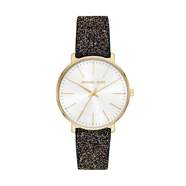 Kvinnoarmbandur - MICHAEL KORS - MK2878 - Äkta Läder Svart - Kvarts - Mineralglas Svart