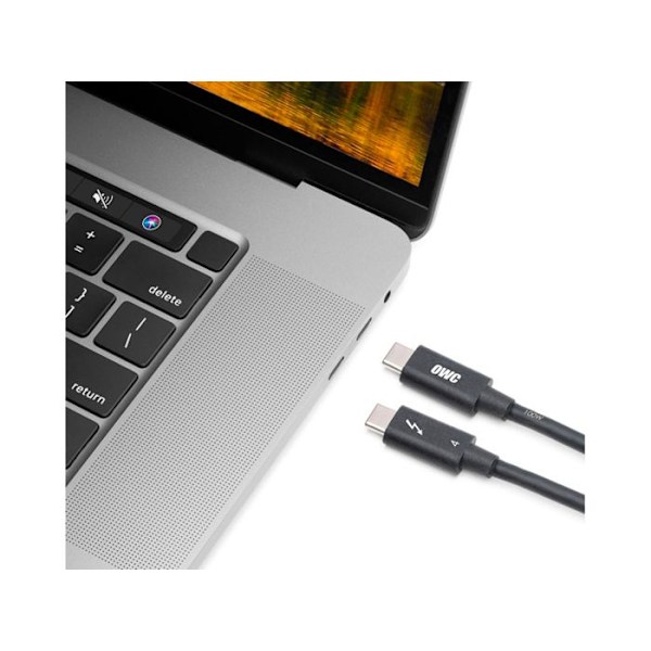 Thunderbolt 4-kabel - OWC - 0,7 m - 40 Gbit/s - USB-C - Kompatibel med Mac och PC