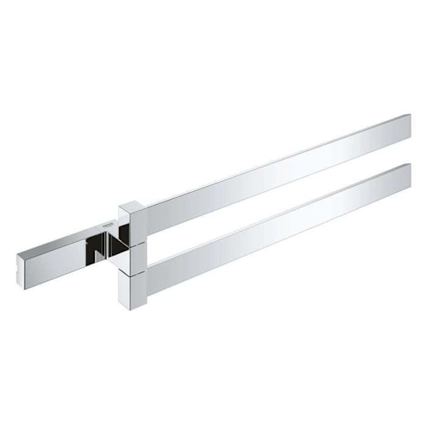 GROHE Selection Cube dubbel handduksstång, krom (tysk import) - 40768000