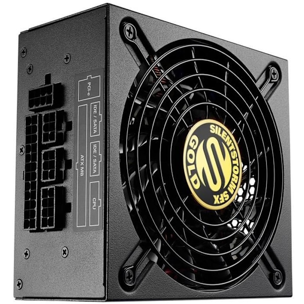 Interna strömförsörjning - Sharkoon - SilentStorm SFX 500 Gold - 80 PLUS Gold - 500 Watt - CA 100-240 V