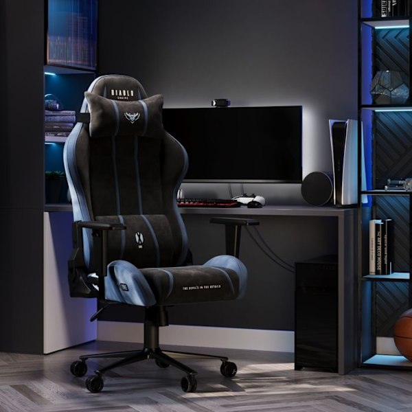 Chaise gaming i tyg Diablo X-One 2.0 Normal Size, Nattblå