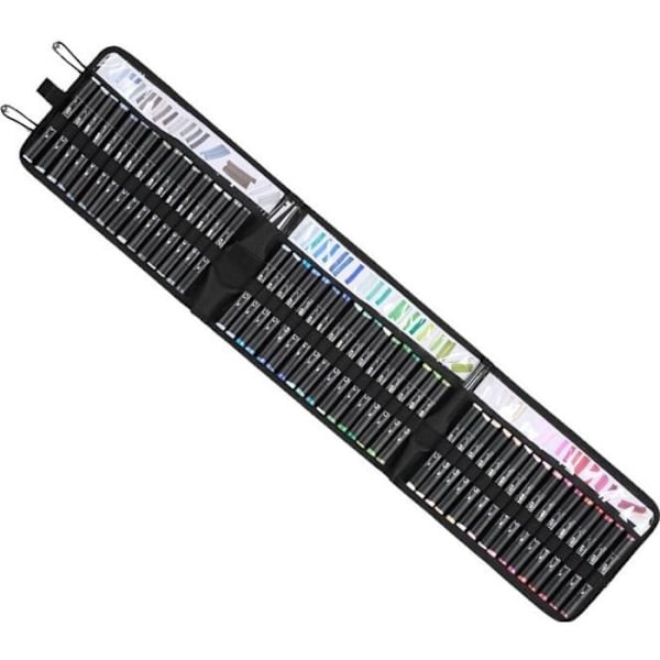 Trousse - GRAPH'IT - Roll & Go - 1 m - 52 märkare - Svart Svart
