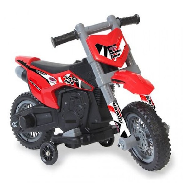 Elmotorcykel för barn - JAMARA - RIDE-ON POWER BIKE RÖD - 6V batteri - För utomhusbruk Flerfärgad