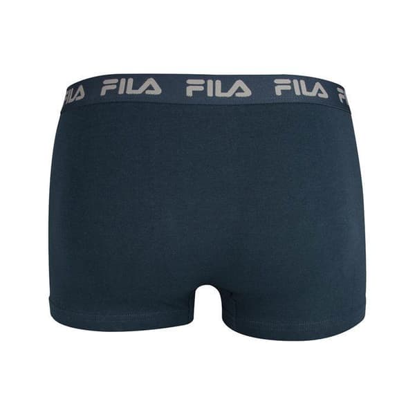 Fila boxershorts för män - Enfärgade, 5-pack Blå jag