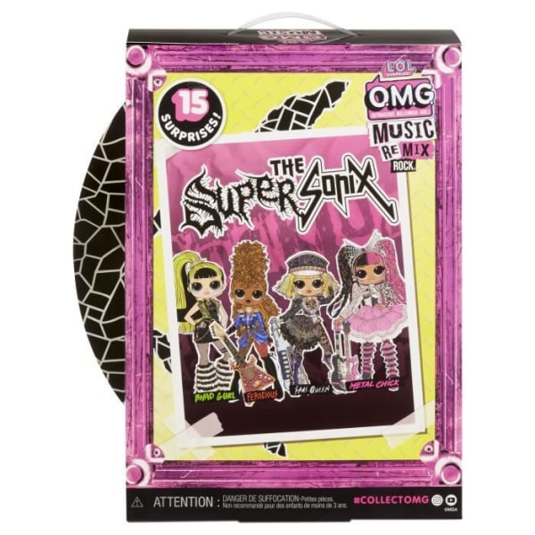 LOL. Surprise OMG Remix Rock - Fame Queen och Keytar - 24 cm modedocka