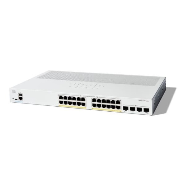 Cisco Catalyst 1200-24P-4G Switch - Intelligent - 24 portar - Rackmonterbar