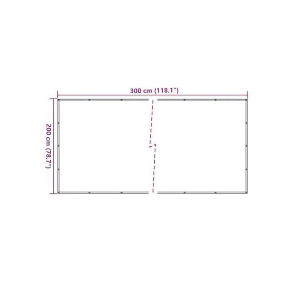 Släpvagnsdukar - vidaXL - 300x200 cm - Grön - Polyester och HDPE - Fin stickning - Elastisk snöre 6 mm