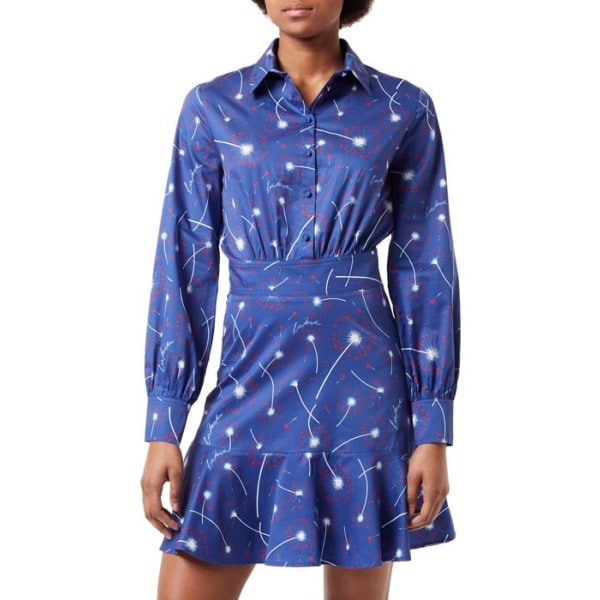 Love Moschino Dress - W V J32 00 T 256A - Skjortklänning Robe, Maskros F.BLU, 46 Woman Gul XL