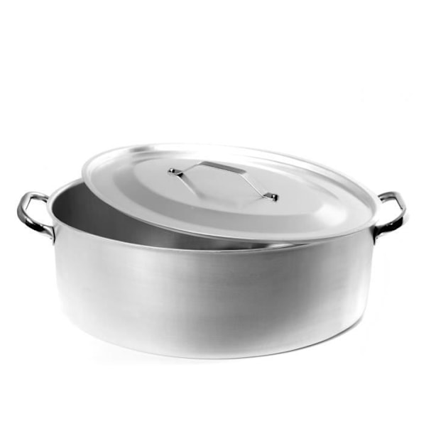 Casserolle - Agnelli - Ovalt - Aluminium 3 mm - 40 cm - Täcke inkluderat