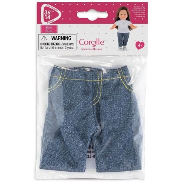 Smala byxor till Ma Corolle docka - COROLLE - 36cm - Blå Blå
