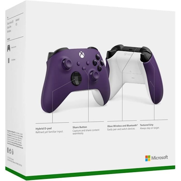 Astral Purple Wireless Xbox Controller Lila