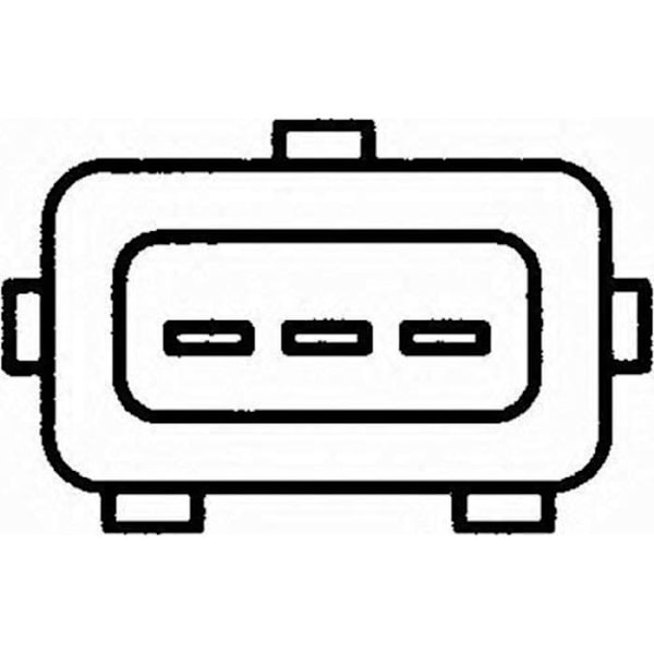 Kamaxelpositionssensor - HELLA - 6PU 009 121-391 - 12V - Svart - Utan kabel svart