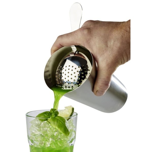 Passoire - chinois Aps - 93313 - Tamis Cocktail Passoire i rostfritt stål Ø 7,5 cm, längd 18 cm, polerad