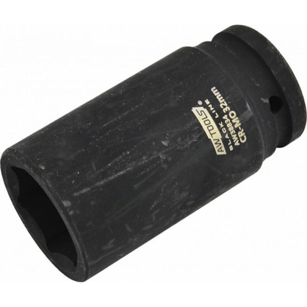 Awtools - AW38838BL - 3/4 LÅNG HEXAGONAL SLAGHUVUD 36mm SVART SERIE
