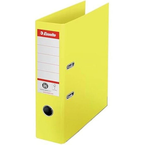 Häftpärm - ESSELTE - Nr. 1 - 500 ark A4 - 100% återvunnet papper - Gul Gul