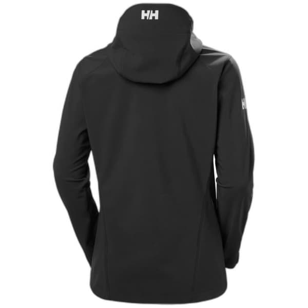 Helly Hansen Paramount softshelljacka med huva för kvinnor - svart - S - dynamiskt snitt - mångsidig