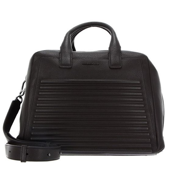 Handväska - MANDARINA DUCK - I-Con Tote L - Kalvskinn - Brun - Justerbar axelrem kastanj