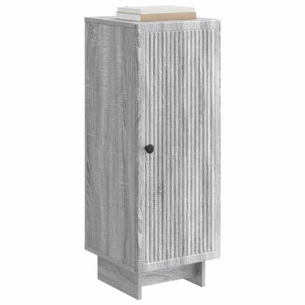 vidaXL Buffé Sonoma grå 33 x 34,5 x 90 cm Ingenjörsträ 893911