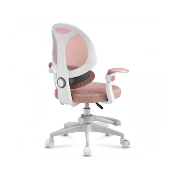 Barnstol - MARK ADLER - Junior 4.5 - Ergonomisk - Fällbara armstöd - Rosa Vit
