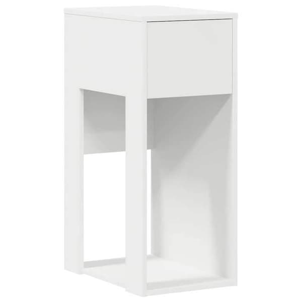 vidaXL Datorställ med låda vit 30x44x74 cm 858731