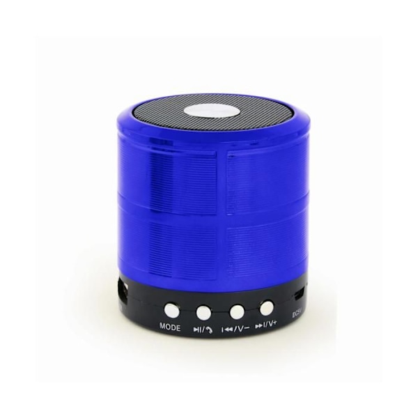Bärbar högtalare - Gembird - SPK-BT-08-B - 3W - Bluetooth 2.1 - MicroSD-kompatibel Svart, Blå