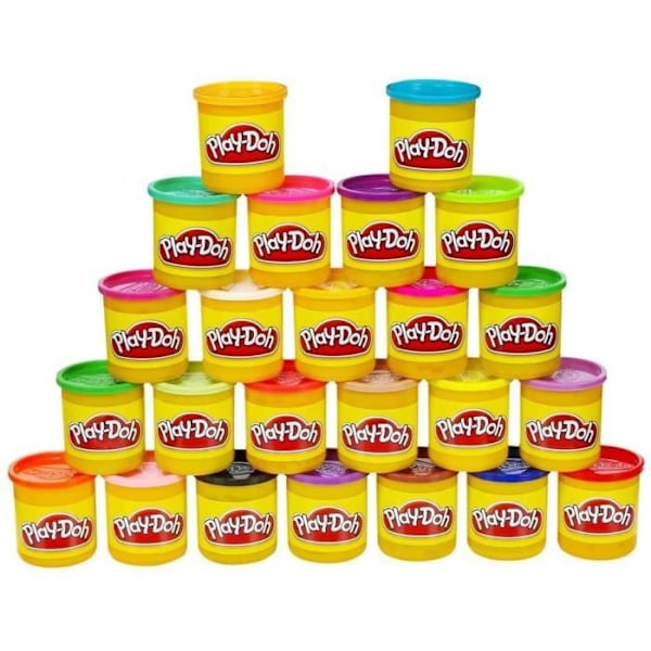 Play-Doh modelllera - Box med 24 krukor - 84g - från 2 år Flerfärgad