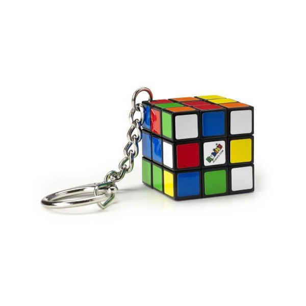 Rubik's Cube 3x3 nyckelring pusselspel - RUBIK'S - Flerfärgad - Vuxen - 2 års garanti Flerfärgad