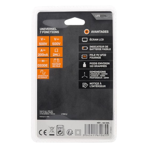 Digital multimeter 19 calibers - Zenitech