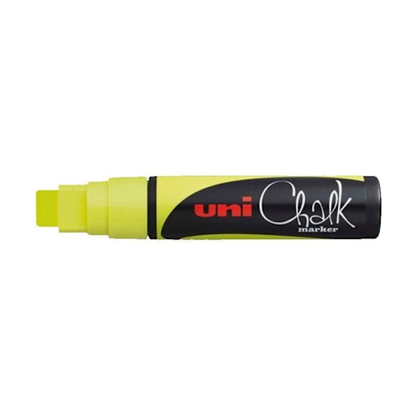 Krita marker - UNIBALL - PWE17K - 15mm - Neon Gul - Utgörande - Opaque Fluorescerande gul