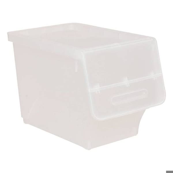 Transparent plastlåda med frontöppning 24L - 5 five simply smart Transparent