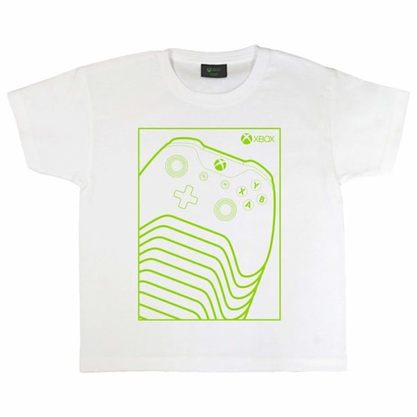 Popgear T-shirt - XBX90004GTS02911K - Xbox Grun-Controller Madchen-t-Shirt Weiss Girl Grön XXL