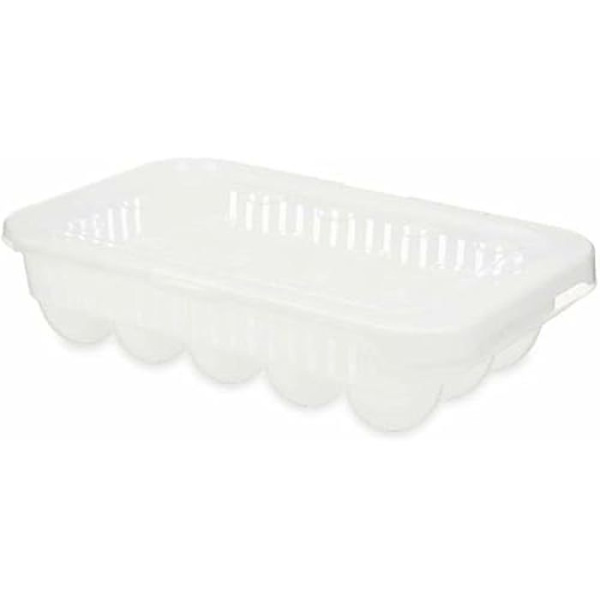 Äggkoppar i plast - Kinvara - Set med 12 - Transparent - Flerfärgad - 17,5 x 7 x 28,5 cm
