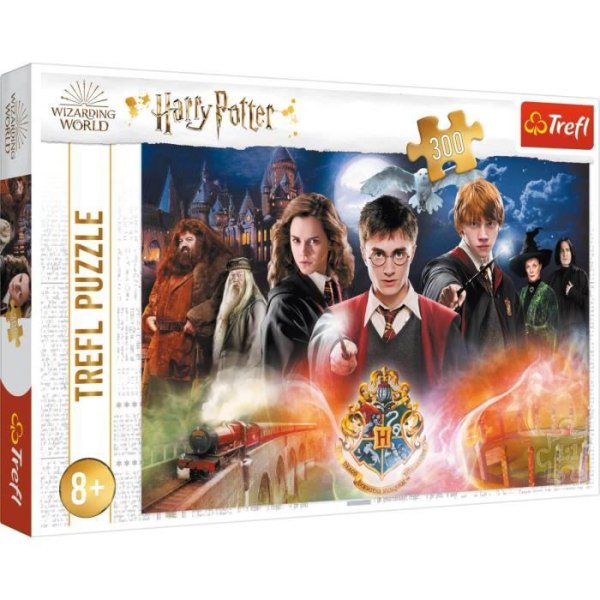 300 bitars pussel - TREFL - Harry Potter: The Secret - Tecknade serier och serier - Minimiålder 8 år - Svart