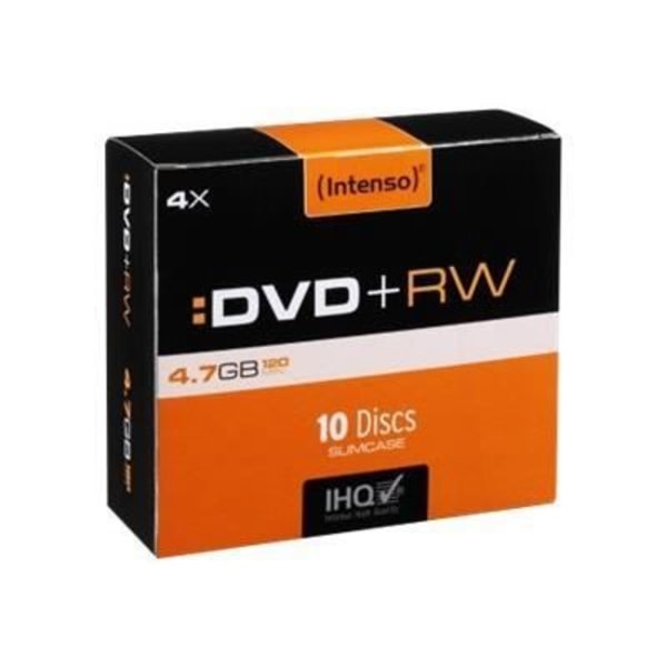 Set om 10 DVD+RW Intenso 4211632 4,7 GB (240 min) 4x i smalt CD-fodral