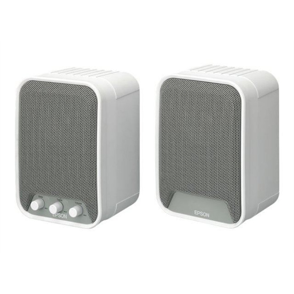 EPSON ELPSP02 2.0 högtalarsystem - 30 W RMS - Frekvens 80 Hz till 20 kHz