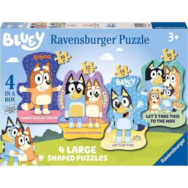 Ravensburger Bluey 4 stora formade pussel