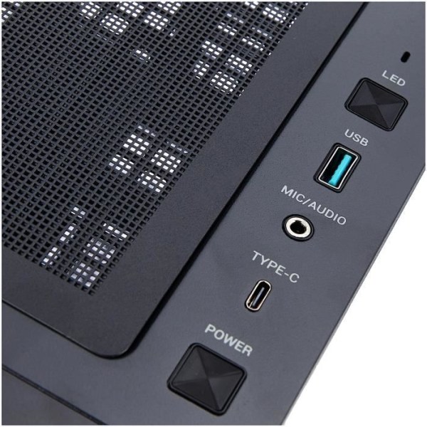 PC-fodral utan strömförsörjning - DEEPCOOL CH560 (svart) - Medium tower - E-ATX-format