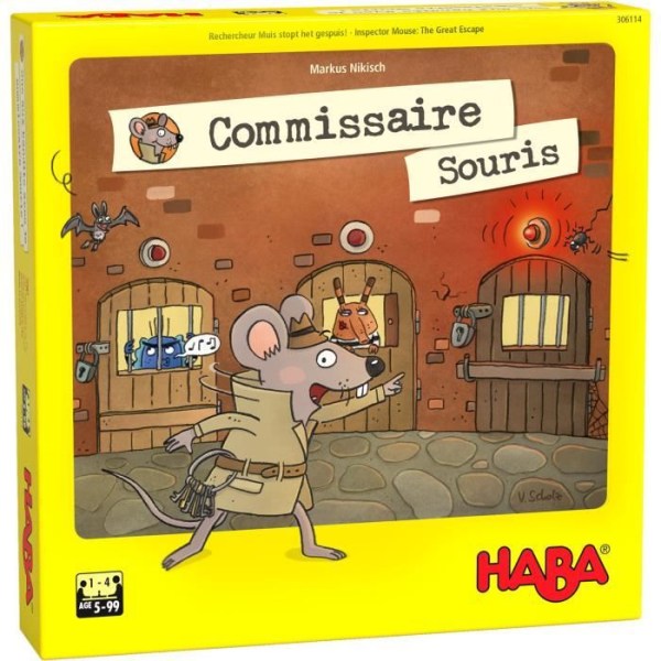 HABA - Commissioner Mouse - Memory Game - Detektivspel - Solo eller Team - Ages 5 and Up, 306114