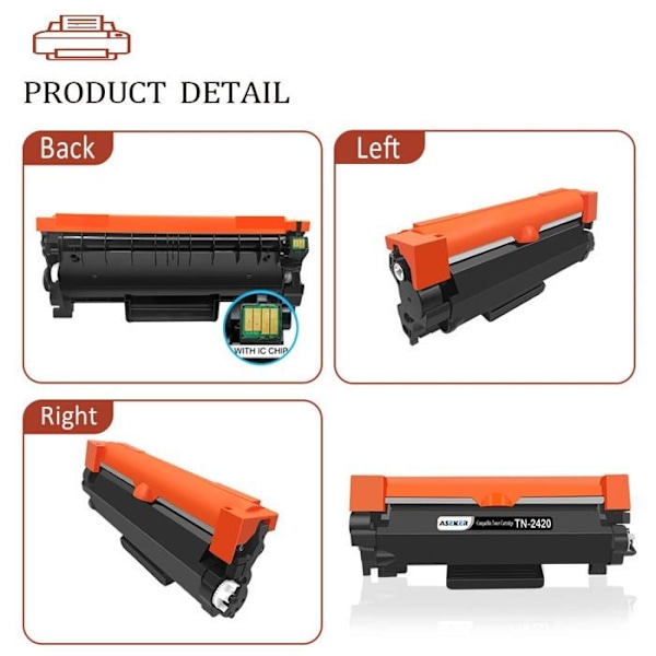 Toner - Aseker toneruppsamlare - TN2420-BK