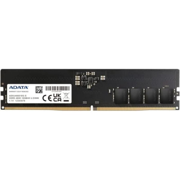 Adata Premier 16GB [1x16GB 4800MHz DDR5 CL40 DIMM] - AD5U480016G-S