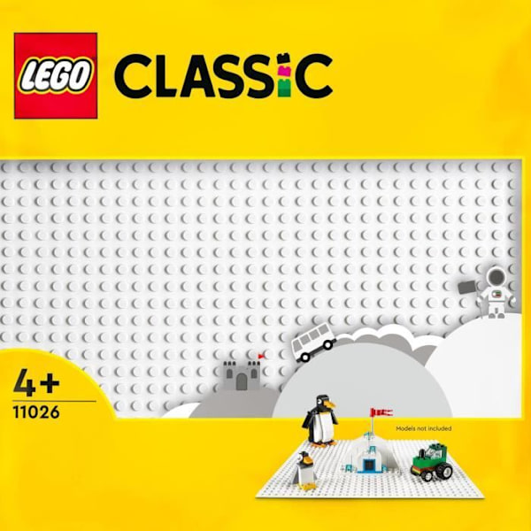 LEGO® 11026 Classic Den vita byggplattan 32x32, bas för byggnad, montering och display Flerfärgad