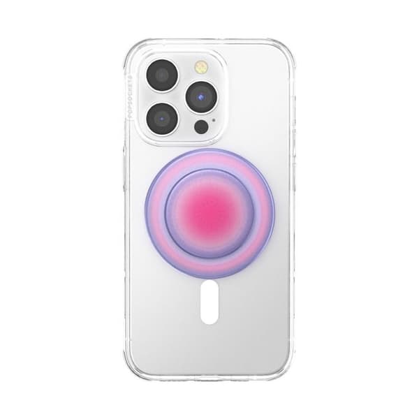 Poignée de téléphone Popsockets Magsafe Aura rosa