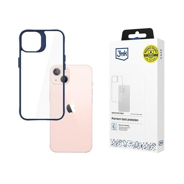 3MK Satin Armor Blå skal för iPhone 15